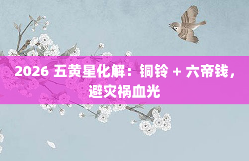 2026 五黄星化解：铜铃 + 六帝钱，避灾祸血光