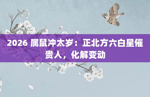 2026 属鼠冲太岁：正北方六白星催贵人，化解变动