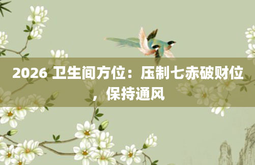 2026 卫生间方位：压制七赤破财位，保持通风