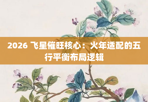 2026 飞星催旺核心：火年适配的五行平衡布局逻辑