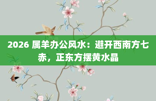 2026 属羊办公风水：避开西南方七赤，正东方摆黄水晶