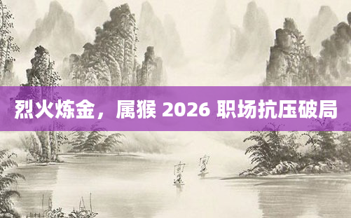 烈火炼金，属猴 2026 职场抗压破局
