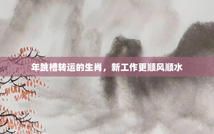 年跳槽转运的生肖，新工作更顺风顺水