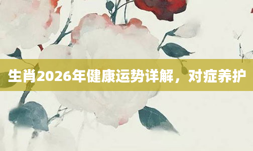 生肖2026年健康运势详解，对症养护
