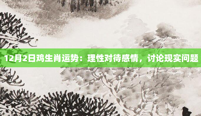12月2日鸡生肖运势：理性对待感情，讨论现实问题