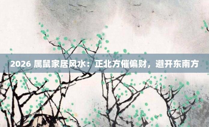 2026 属鼠家居风水：正北方催偏财，避开东南方