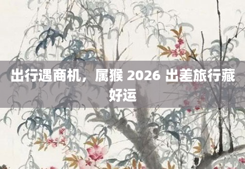 出行遇商机，属猴 2026 出差旅行藏好运