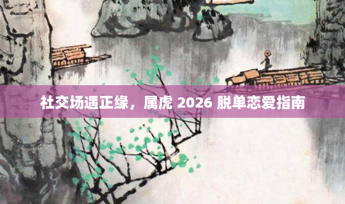 社交场遇正缘，属虎 2026 脱单恋爱指南