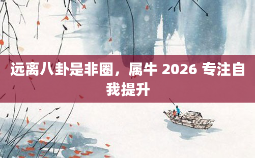 远离八卦是非圈，属牛 2026 专注自我提升