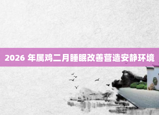 2026 年属鸡二月睡眠改善营造安静环境