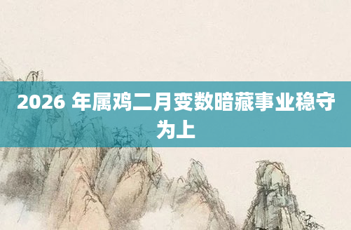 2026 年属鸡二月变数暗藏事业稳守为上