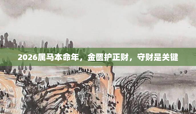 2026属马本命年，金匮护正财，守财是关键