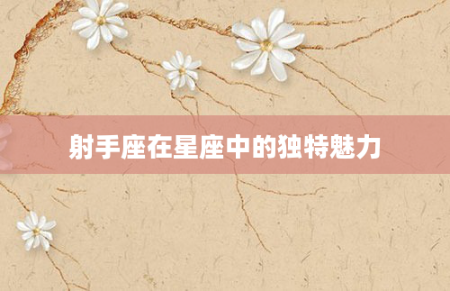 射手座在星座中的独特魅力