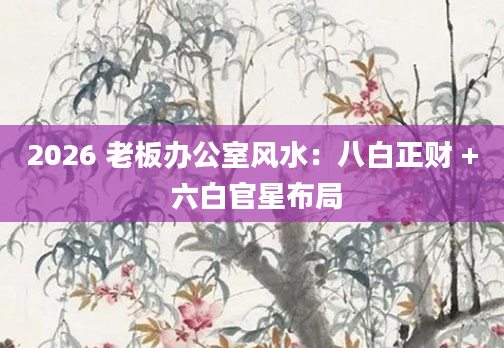2026 老板办公室风水:八白正财 + 六白官星布局