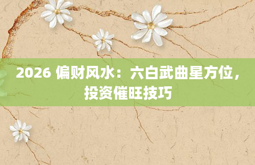2026 偏财风水:六白武曲星方位,投资催旺技巧
