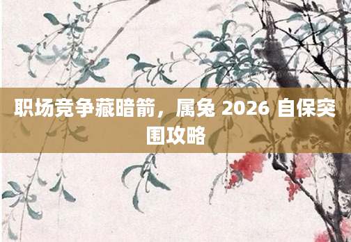 职场竞争藏暗箭,属兔 2026 自保突围攻略