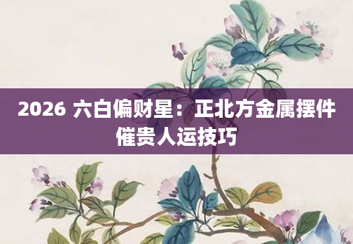 2026 六白偏财星:正北方金属摆件催贵人运技巧